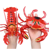 Aimant de réfrigérateur personnalisé en forme de crabe mignon, en plastique, style Art Déco, avec membres mobiles, animal peint, étanche et durable, Osgooday CE