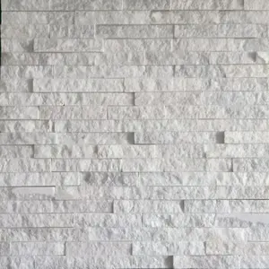 Белая кварцевая натуральная шиферная культура каменная облицовка наружная внутренняя стеновая панель