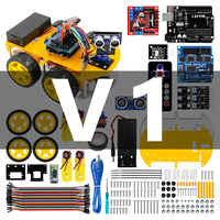 Kit Voiture Robot Châssis Intelligent 4x4 LAFVIN pour l'Éducation en Robotique et STEM avec Arduino