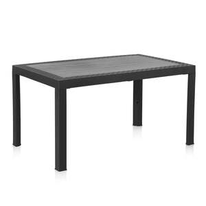 Tavolo Rettangolare da Esterno Dream, Design Contemporaneo Resistente alle Intemperie, 140cm X 85cm, Marrone/Nero - Product Image 1