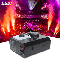 Matériel d'effets de scène GEVV, machine à fumée LED à commande à distance verticale 1500W pour fête, mariage, discothèque