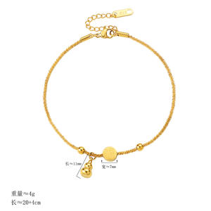 Burst Tendance <span class=keywords><strong>Fu</strong></span> Mot Gourde <span class=keywords><strong>Cheville</strong></span> Femme En Acier Inoxydable Senior Sens Lumière De Luxe Tempérament Pied Ornements Femme - Product Image 4