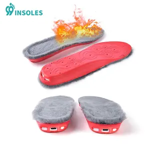 99insoles USB hangat sol kaki bantalan penghangat kaki kaus kaki Pad Mat musim dingin olahraga luar ruangan pemanas sepatu sol