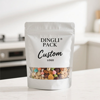 Sac en mylar anti-odeur personnalisé pochette en feuille d'aluminium thermoscellée pour collation croustilles bonbons emballage alimentaire fermeture éclair gelée chewing-gum