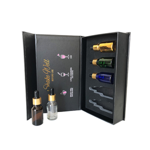 Sang Trọng Cá nhân hoá biểu tượng tùy chỉnh vận chuyển lật có thể gập lại bao bì giấy Hộp quà tặng với nam châm hấp dẫn - Product Image 6