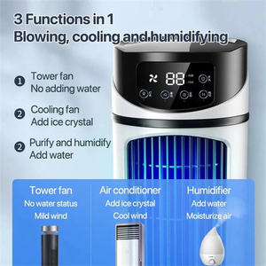 Ventilateur portable intelligent USB, mini-refroidisseur d'air numérique à brumisation pour l'été - Product Image 6
