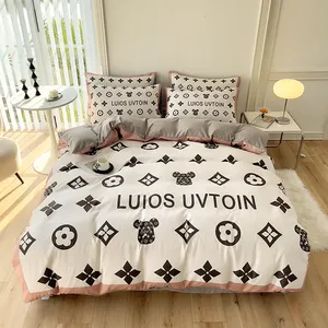 2023 new styles wholesale new cartoon cotton bed sheet set children's baby bedding sheet