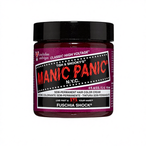 <span class=keywords><strong>MANIC</strong></span> PANIC Classic Fuschia Shock, Tinte Capilar Semipermanente en Crema, Unisex, Dura de 4 a 6 Semanas, Mezcla Personalizada (4 oz) - Product Image 1