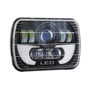 Venta caliente 5x7 ''LED faro 7x6 pulgadas Hi Low Beam DRL camión todoterreno 6000K Color blanco alta calidad 12V nueva condición para JEEP - Product Image 1