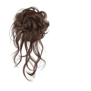 <b>Pull</b> Out Bun Wig Hair Tie Natural Fluffy Flower Bun Makeup Artist Style High Temperature Wire Manual Crafted - Product Image 5