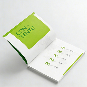 Papier couché A4, reliure agrafée, <span class=keywords><strong>impression</strong></span> jet d'encre couleur, résistant à la décoloration, pelliculage doux au toucher, couverture anti-usure, catalogue de produits - Product Image 1