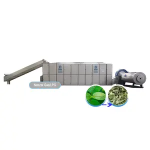 Good Quality Continuous Kratom Leaf Dehydrator Drying Machinery Herbs Mesh Belt Conveyor Dryer Machine