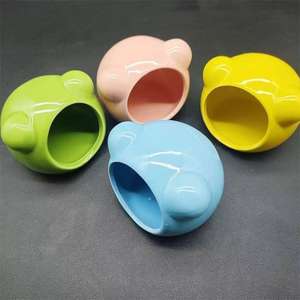 Nid en céramique de refroidissement Qi pour petits animaux Prévention de la chaleur estivale Pain Miel Sac Musaraigne Totoro Design pour Hamsters - Product Image 6