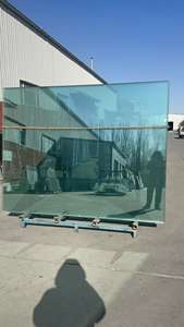 Verre trempé de 10 mm 12 mm pour les murs des terrains de <span class=keywords><strong>squash</strong></span> et de tennis, les escaliers extérieurs, l'utilisation dans les hôtels, y compris les accessoires d'installation - Product Image 4