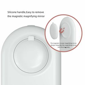 Bán buôn chiếu sáng màn hình cảm ứng mờ di động Tabletop led trang điểm Vanity vòm trắng gấp du lịch gương với ánh sáng - Product Image 5