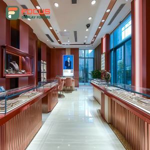 Meubles de présentation de bijoux de luxe, cadre en bois, vitrine de magasin commercial pour bijoux - Product Image 5