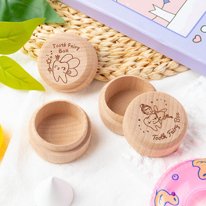 Customized Pattern and Logo <strong>Wooden</strong> Tooth Fairy <strong>Box</strong> Kids Milk Tooth Keepsake <strong>Storage</strong> <strong>Box</strong> - Product Image 6