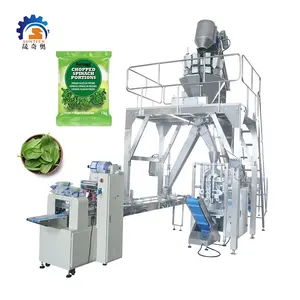 Automatic 800g 1kg 2kg 2.5kg Green Vegetables Chopped Spinach Portions Vertical Packing Machine