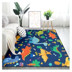 <span class=keywords><strong>Tapis</strong></span> de jeu pour garçon, motif forêt et dinosaures, en polyester, pour la maison, les pique-niques et le camping - Technique touffetée - Product Image 1