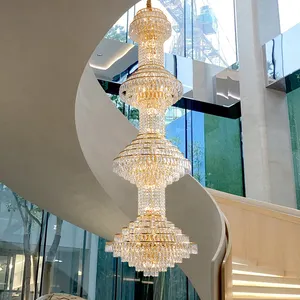 2023 nuova moda di fascia alta decorazione per interni Villa Hotel Foyer ristorante lusso LED lampadario di cristallo luce