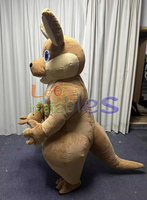 Costume gonflable de mascotte de mascotte de kangourou de dessin animé de haute qualité pour adulte