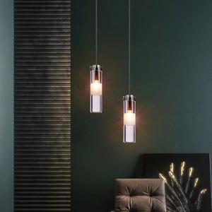 Moderno semplice lampadario di cristallo creativo <span class=keywords><strong>ingresso</strong></span> corridoio ristorante luce pendente rame appeso piccolo lampadario <span class=keywords><strong>per</strong></span> camera da letto - Product Image 2