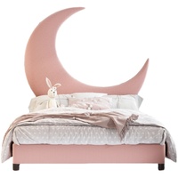 Muebles de dormitorio tapizados para niños, cama moderna de madera de lujo, conjunto de habitación