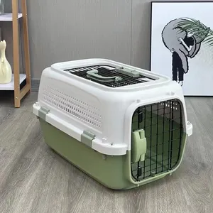 Jaula para gatos para viajes al aire libre, jaula transportadora para perros, suministros para mascotas cómodos, fácil de mover