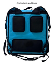 Sac à dos isotherme pour livraison de nourriture, grande capacité, sac à dos de livraison durable, sac à pizza pour livraison en moto