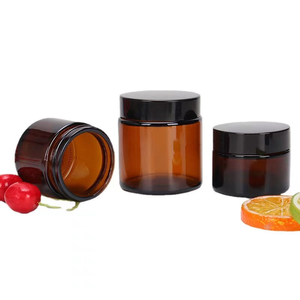 Mini pot en verre vide avec couvercle en bambou plastique pour contenants de crème pour le visage cosmétique et maquillage - Product Image 3