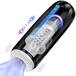 Automatische Mannelijke Masturbator, Mannelijk Seksspeeltje Met 7 Stuwkracht En Trillingsmodi Elektrische Zak <span class=keywords><strong>Pussy</strong></span>, Handsfree Mannelijke Strelen Mastu - Product Image 1