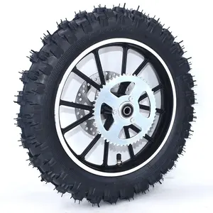 <span class=keywords><strong>Roue</strong></span> avant ou <span class=keywords><strong>arrière</strong></span> de 2,50-<span class=keywords><strong>10</strong></span> pouces, pneu de <span class=keywords><strong>10</strong></span> pouces, jantes en aluminium avec frein et pignon pour mini moto tout-terrain à essence ou électrique chinoise - Product Image 4