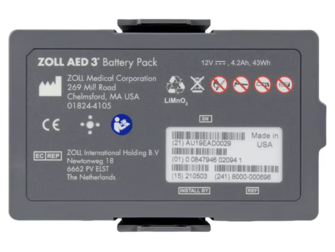 8000-000696 zoll AED 3