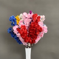 Branches de fleurs de cerisier artificielles R-23 multicolores en soie Sakura pour décoration florale d'arche de mariage, de plafond, de maison et d'hôtel