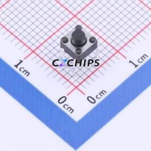 TS-KG09-AT43F Tactile Switch Through hole Component (THT) Switch Single Pole Single Throw Round Button 2.5N Through Hole - Product Image 1