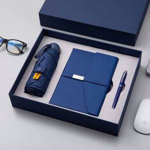 Coffret Cadeau Luxe Personnalisable Carnet A5 Couverture en Cuir PU Porte-Stylo Reliure Rigide à Feuillets Mobiles Cousue Fil - Product Image 5