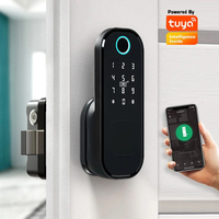 Tuya Smart Lock Waterproof Digital Door Lock With Password Card Key for Home Security System Fingerprint Door Lock
