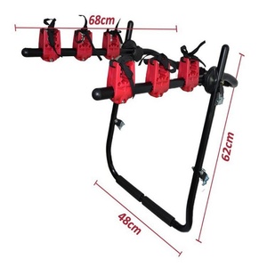 <span class=keywords><strong>Porte</strong></span>-vélos universel pour coffre de SUV, berline et hayon, pliable, pour 3 vélos, avec rembourrage anti-rayures (charge maximale 40 kg) - Product Image 3