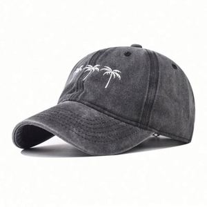 Casquette de baseball brodée motif cocotier, style sportif, pour homme et femme, en coton délavé, idéale pour le golf et les activités de plein air - Product Image 6