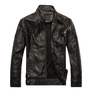 Nouveau style de veste pour hommes grande taille veste pour hommes manteau de veste en cuir PU pour hommes - Product Image 1