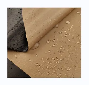 100%T Semi-shading 210D 420D 600D Oxford Waterproof And Windproof Fabric With Black Glue Coating