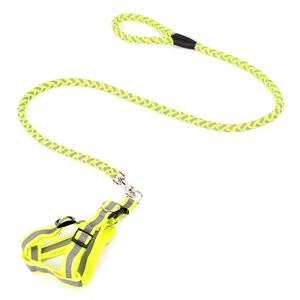 Set Guinzaglio e Pettorina Riflettente Ecologica per Cani, con Bordo in Pelliccia, Regolabile, per Cani Piccoli/Medi, Resistente - Product Image 6