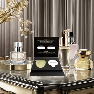 Luxury Eau De Parfum <b>Spray</b> Floral Scent Long Lasting Fragrance Regular Size Perfume <b>Bottle</b> with Gold Cap and Glass Design - Product Image 1