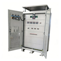 Stabilisateur de courant alternatif industriel automatique avec écran LCD, sortie 220V, matériau en cuivre, régulateur de tension monophasé 100KVA 98%