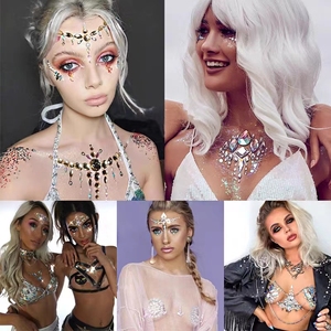 Shimmer ing Gem Wieder verwendbare Strass-BH-Aufkleber Crystal Breast <span class=keywords><strong>Nipple</strong></span> <span class=keywords><strong>Pasties</strong></span> Covers Bling Adhesive Boob <span class=keywords><strong>Pasties</strong></span> für sexy Damen - Product Image 6