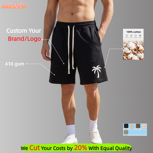 Pantaloncini in Jersey di Cotone 410GSM Personalizzati da Uomo, Casual Estivi, Larghi, Pesanti, di Alta Qualità, Premium, all'Ingrosso - Product Image 2