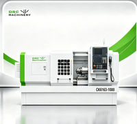 Torno CNC Horizontal CK6163 con Control GSK, de Cama Plana Reforzada para Torneado de Metal, Longitud Máxima de Torneado sobre Cama 630, Longitud Total 1000