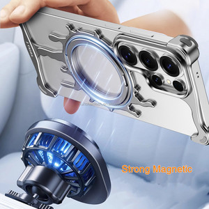 Custodia di Lusso Magnetica 360° con Supporto per Samsung Galaxy S26 Ultra S25 Ultra, in Lega con Dissipazione del Calore, Compatibile con Ricarica Wireless, da Uomo - Product Image 3
