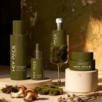 Ensemble d'emballages cosmétiques OEM, flacon pompe pour lotion orange 50 ml 120 ml, flacon compte-gouttes pour sérum 30 ml, pot pour crème pour le visage 50 g