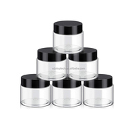 Prix d'usine 1oz 2oz 3oz 4oz 5oz Pot en plastique PET avec couvercle à vis pour l'emballage de gommage corporel